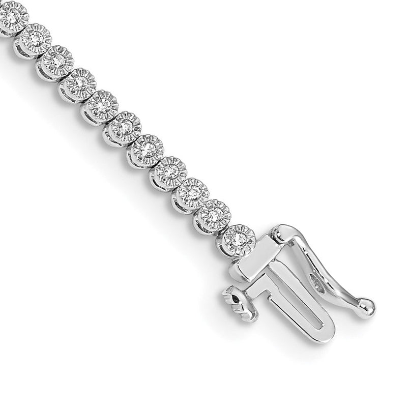 14K Gelbgold Tennisarmband mit natürlichen Diamanten