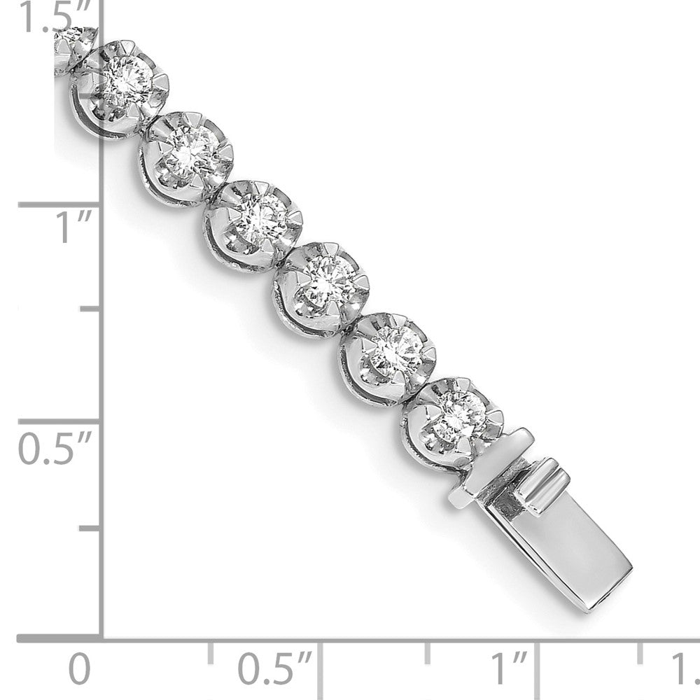 14-karätiges Gelbgold-Armband mit natürlichen Diamanten