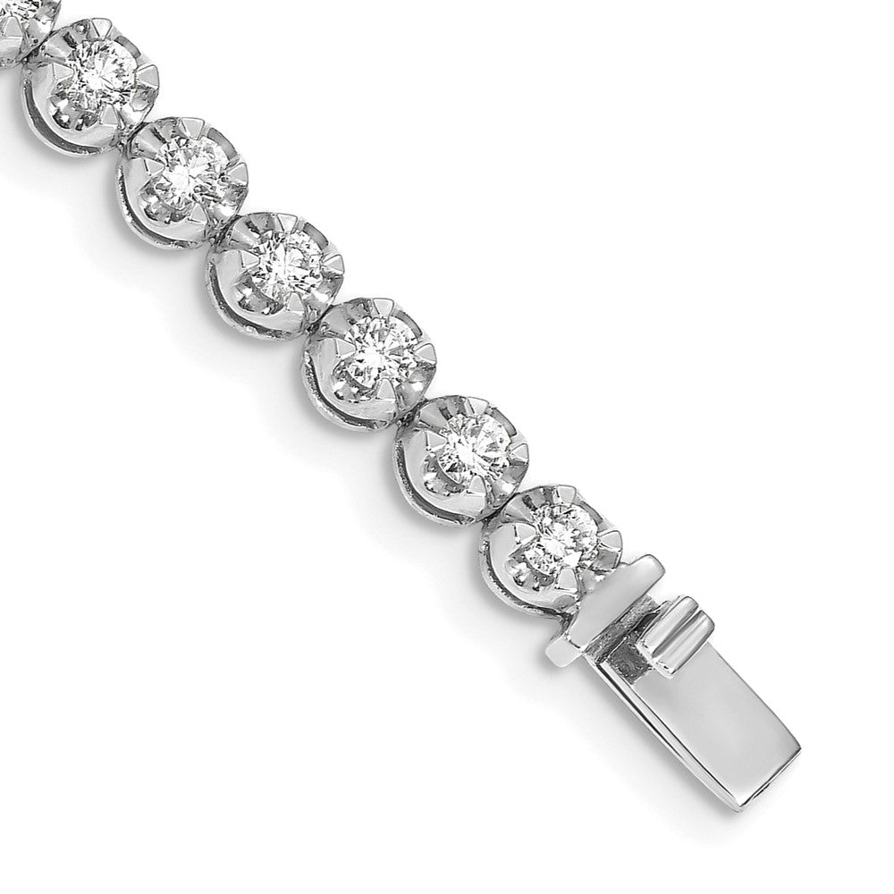 14-karätiges Gelbgold-Armband mit natürlichen Diamanten