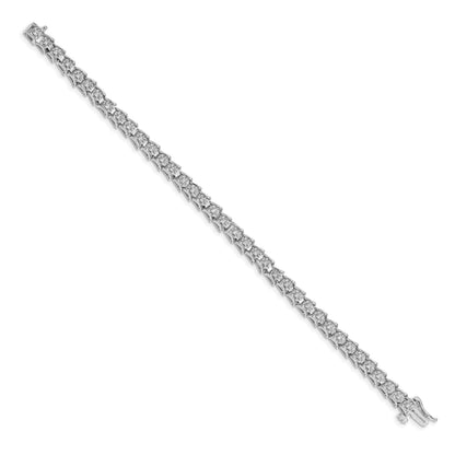14K Gelbgold Armband mit natürlichen Diamanten, rund
