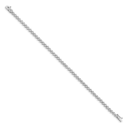 14K Gelbgold Tennis-Armband mit natürlichen Diamanten, 2,02 ct. Gesamtgewicht