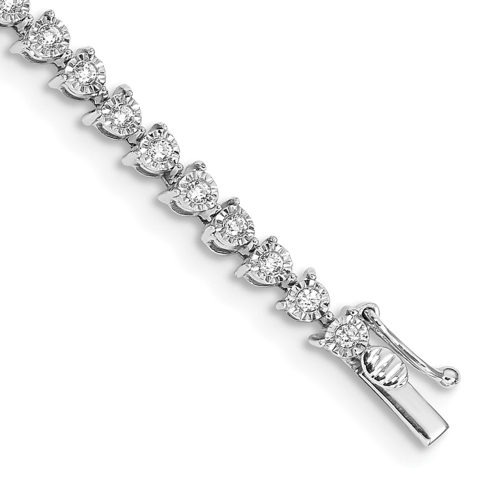 14K Gelbgold Tennis-Armband mit natürlichen Diamanten, 2,02 ct. Gesamtgewicht