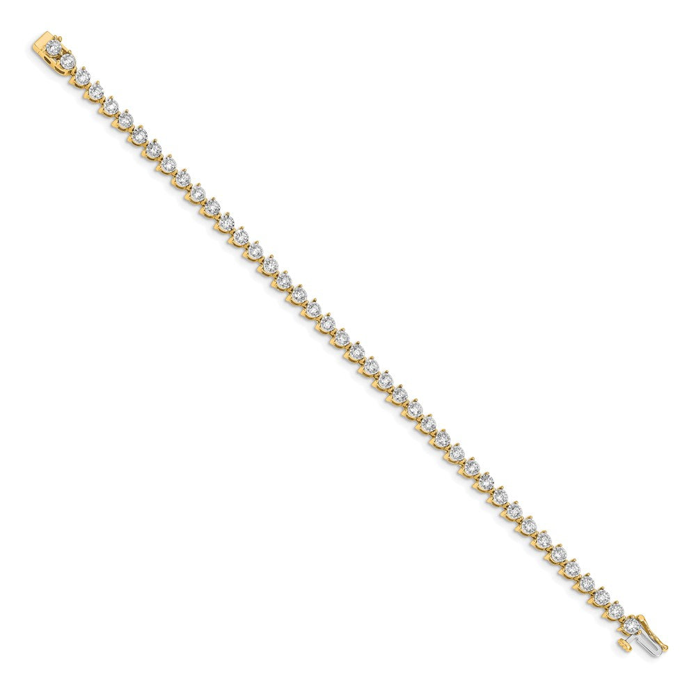 14-Karat-Gelbgold-Armband mit natürlichem Diamant