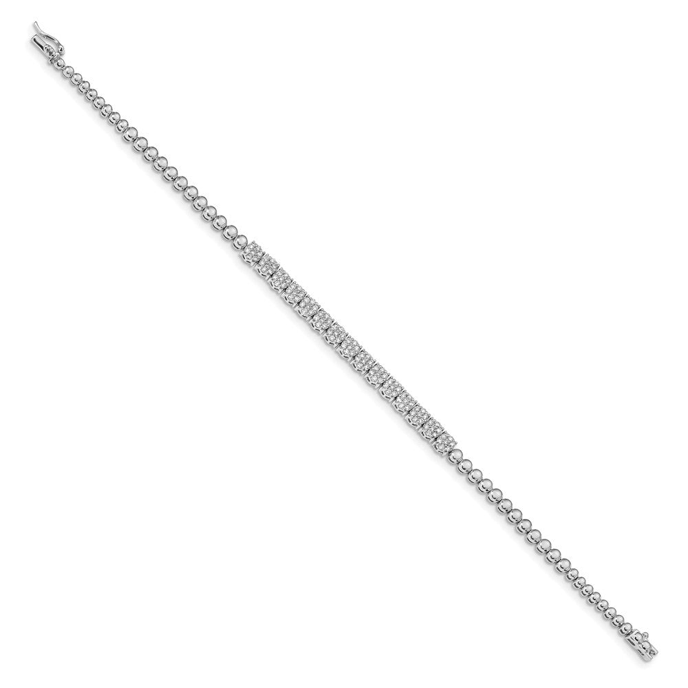 14K Gelbgold-Armband mit Diamanten im Tennis-Stil
