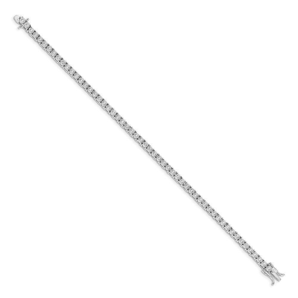 14K Gelbgold-Armband mit Diamanten, poliert