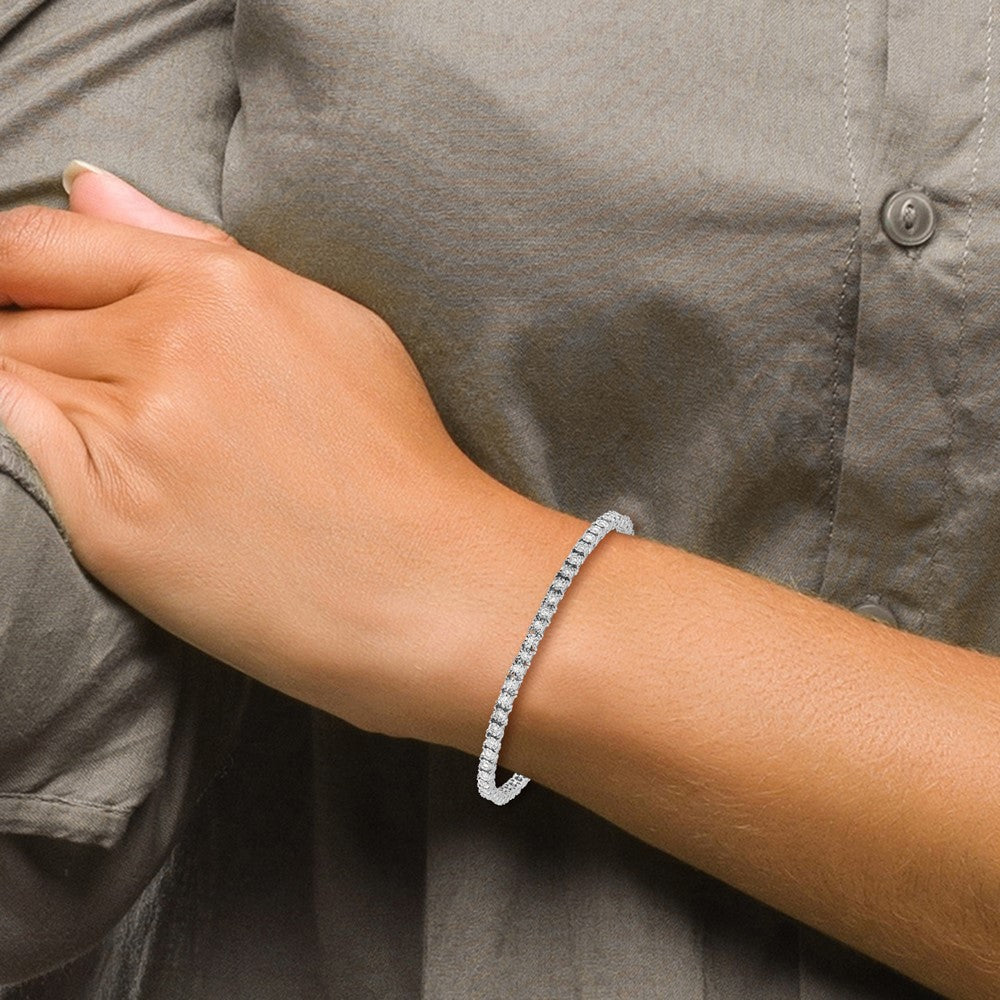 14K Gelbgold-Armband mit Diamanten, poliert