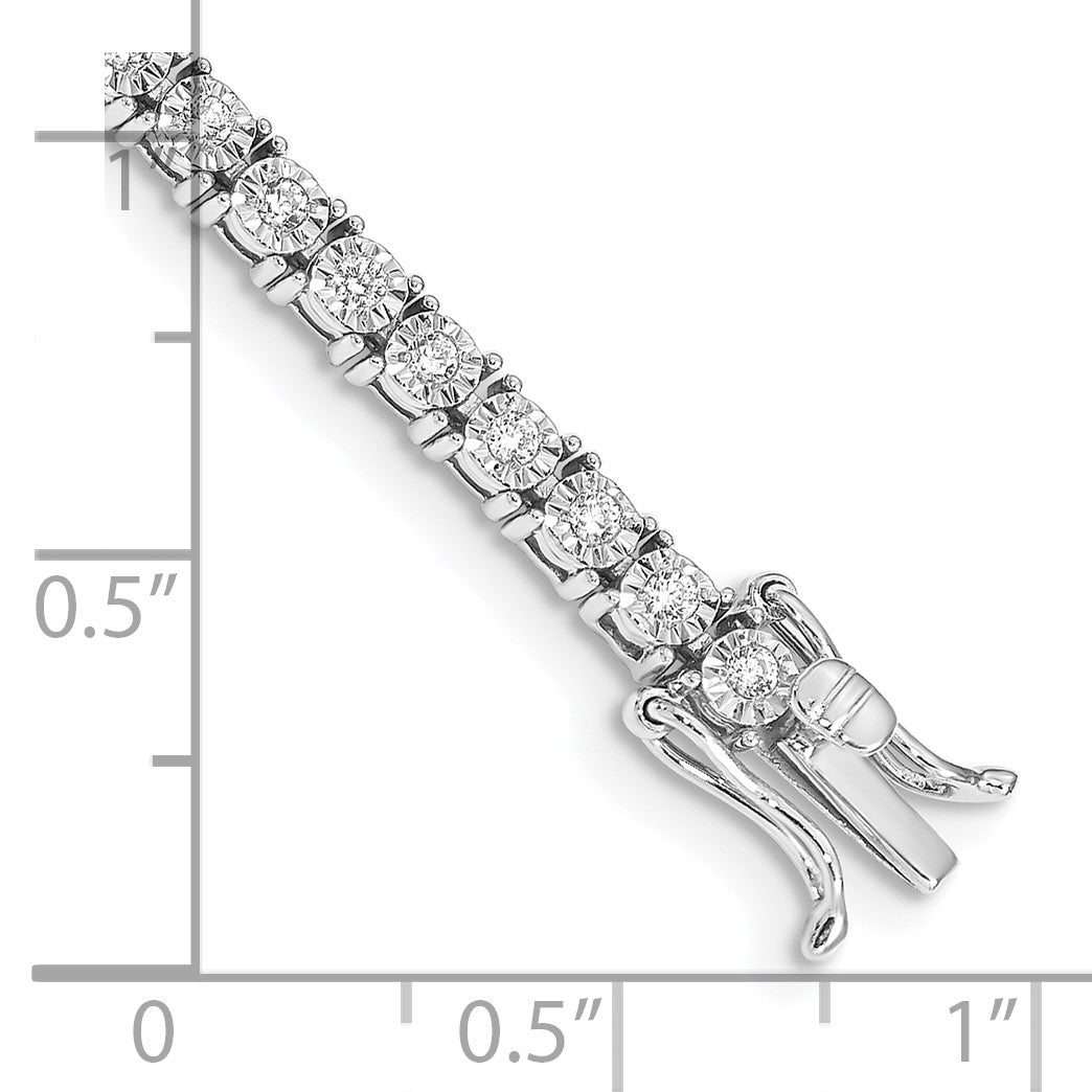 14K Gelbgold-Armband mit Diamanten, poliert