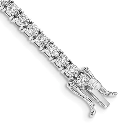 14K Gelbgold-Armband mit Diamanten, poliert