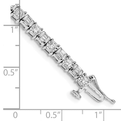 14K Gelbgold Armband mit natürlichen Diamanten
