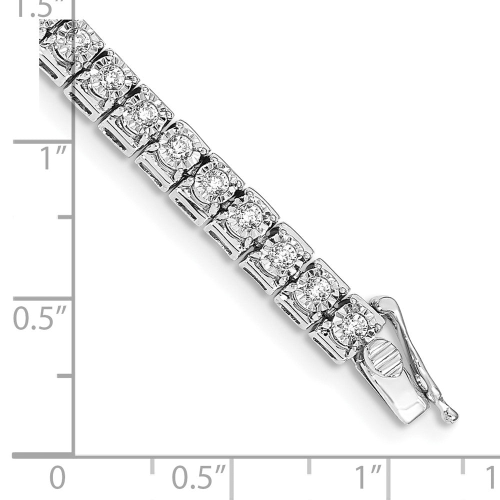 Tennisarmband aus 14K Gelbgold mit Diamanten