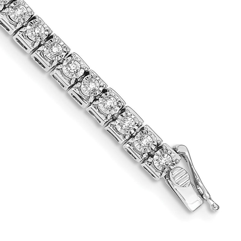 Tennisarmband aus 14K Gelbgold mit Diamanten