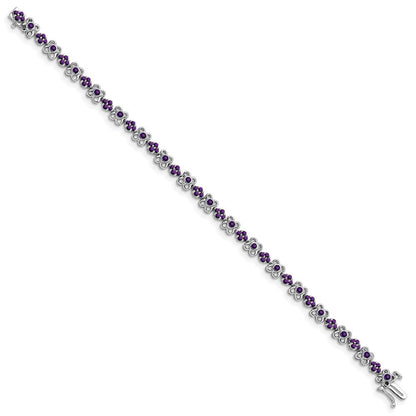 14K Gelbgold Armband mit Amethyst