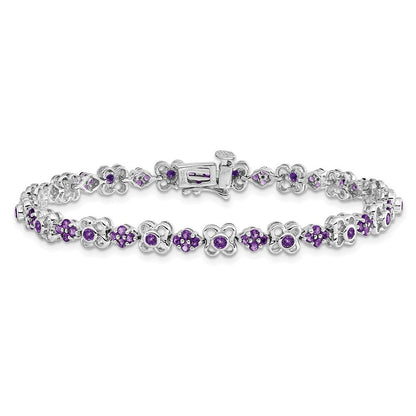 14K Gelbgold Armband mit Amethyst