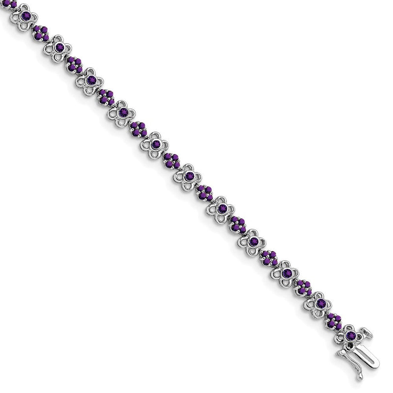 14K Gelbgold Armband mit Amethyst