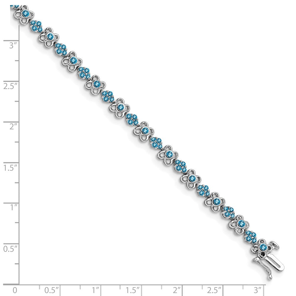 14K Gelbgold Armband mit Swiss Blue Topas