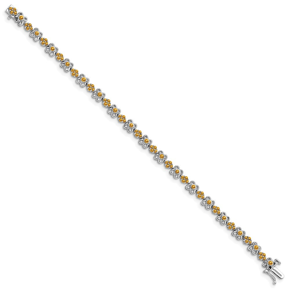 14K Gelbgold-Armband mit Citrin