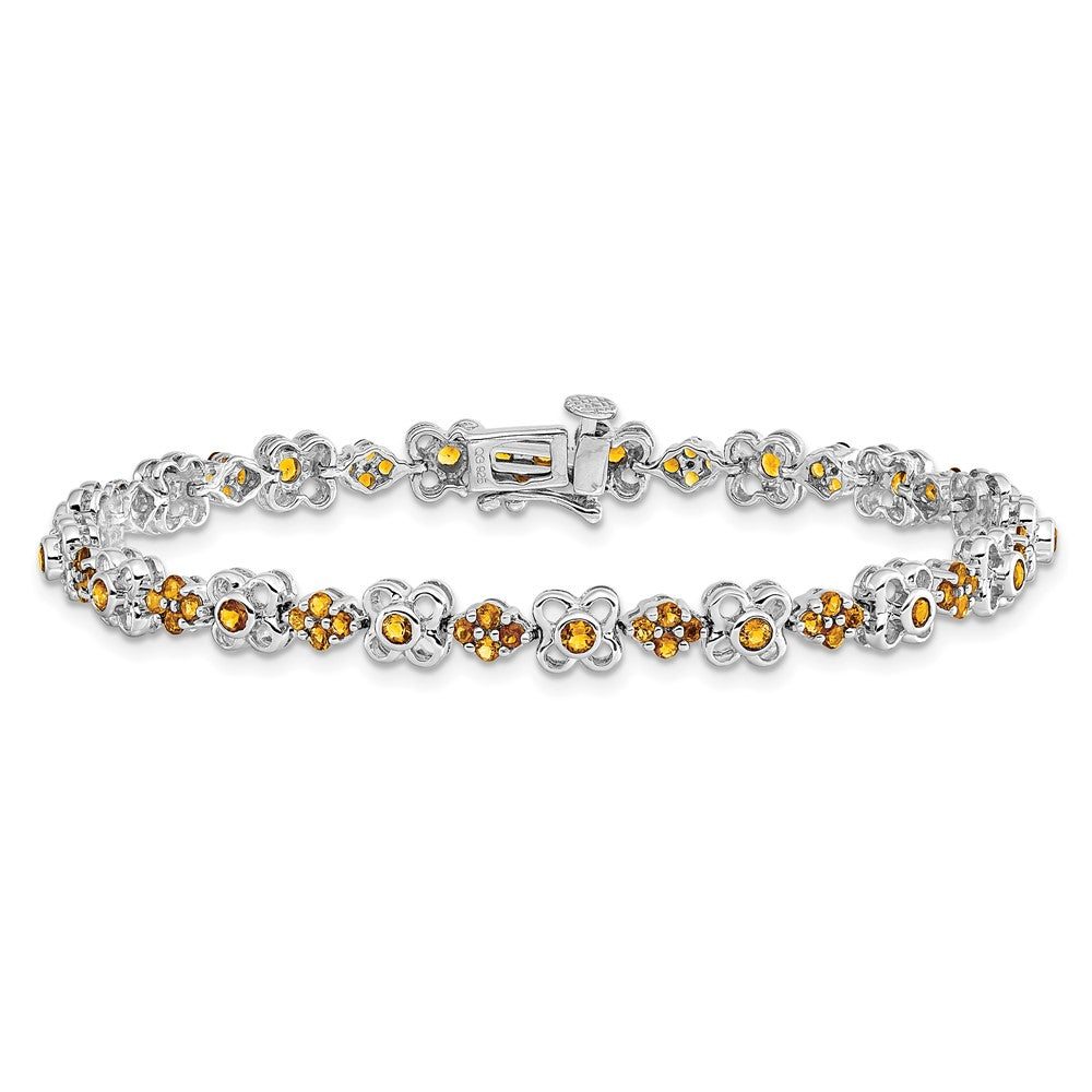 14K Gelbgold-Armband mit Citrin
