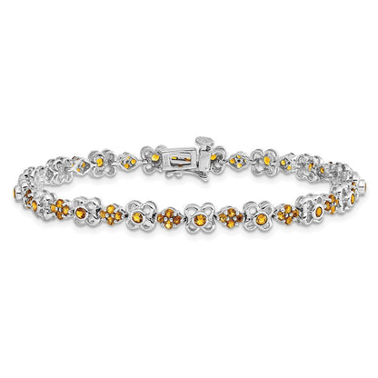 14K Gelbgold-Armband mit Citrin