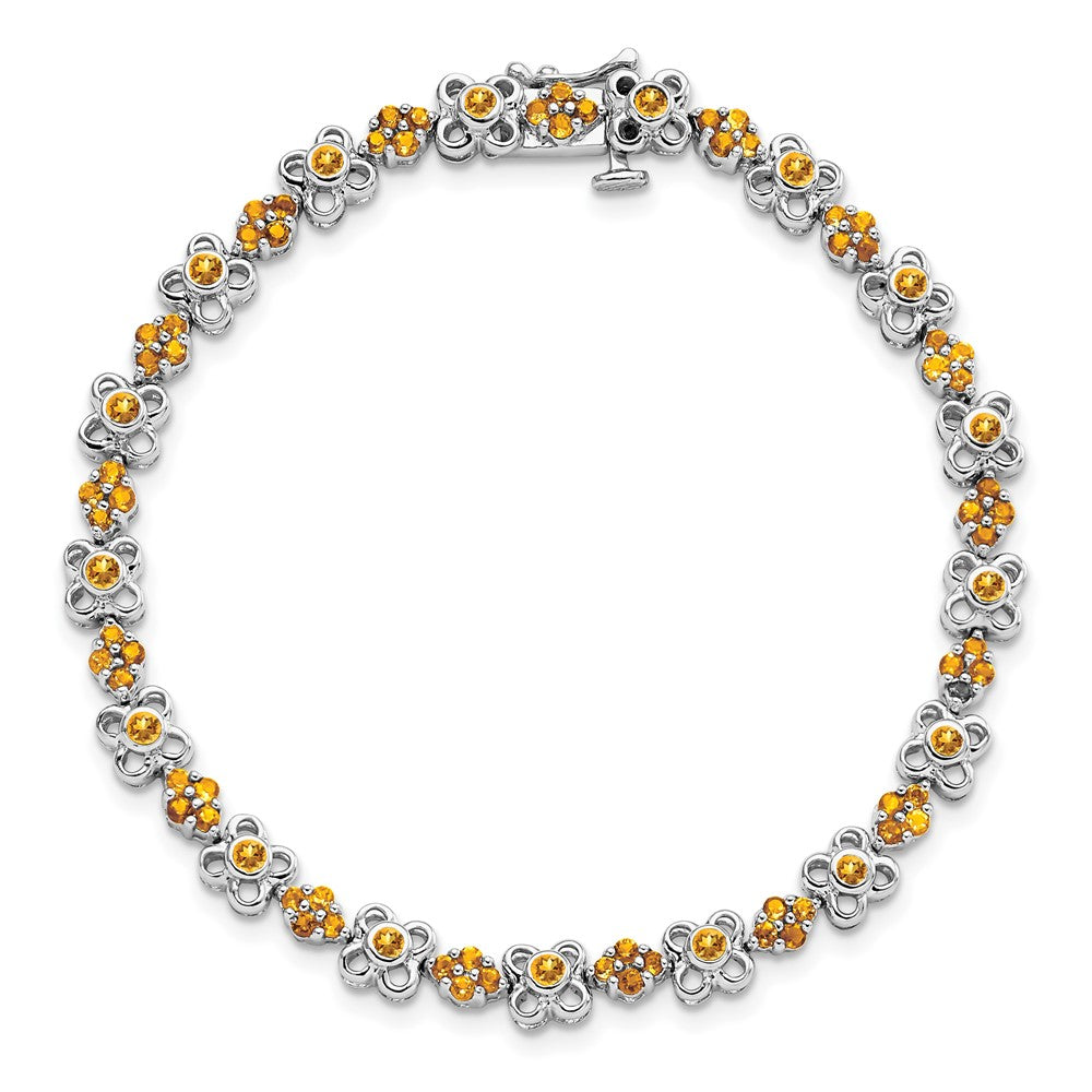 14K Gelbgold-Armband mit Citrin