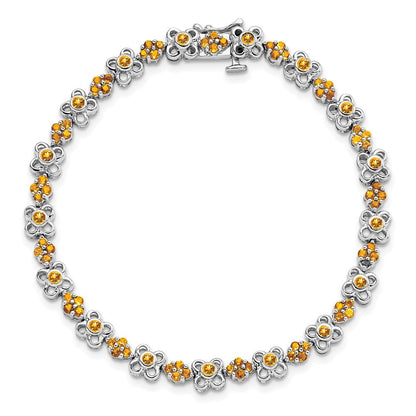 14K Gelbgold-Armband mit Citrin