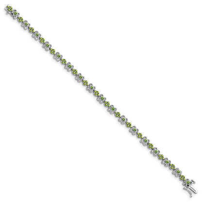 14K Gelbgold Peridot-Armband