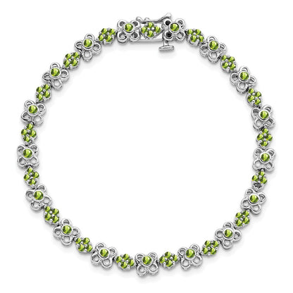 14K Gelbgold Peridot-Armband