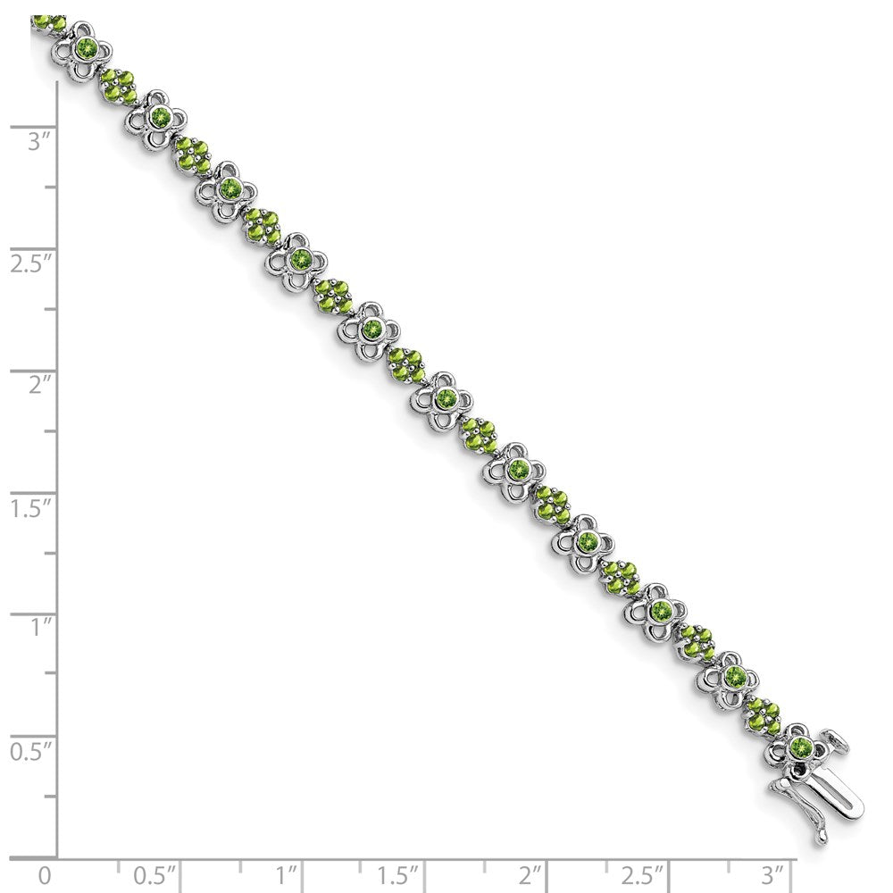 14K Gelbgold Peridot-Armband