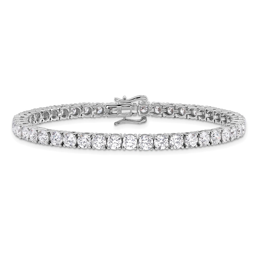 14K Weißgold 10 Ct. Im Labor Gezüchtet Diamant Vs/si+ G+ Rund Tennis Armband
