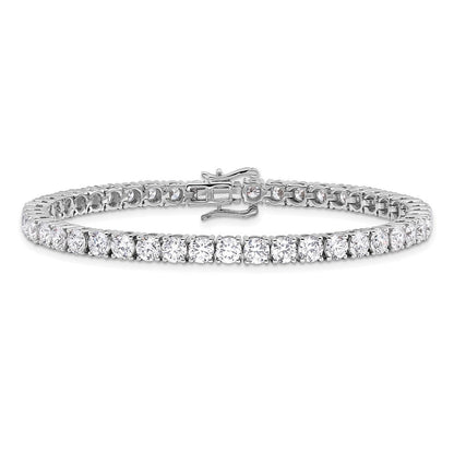 14K Weißgold 10 Ct. Im Labor Gezüchtet Diamant Vs/si+ G+ Rund Tennis Armband