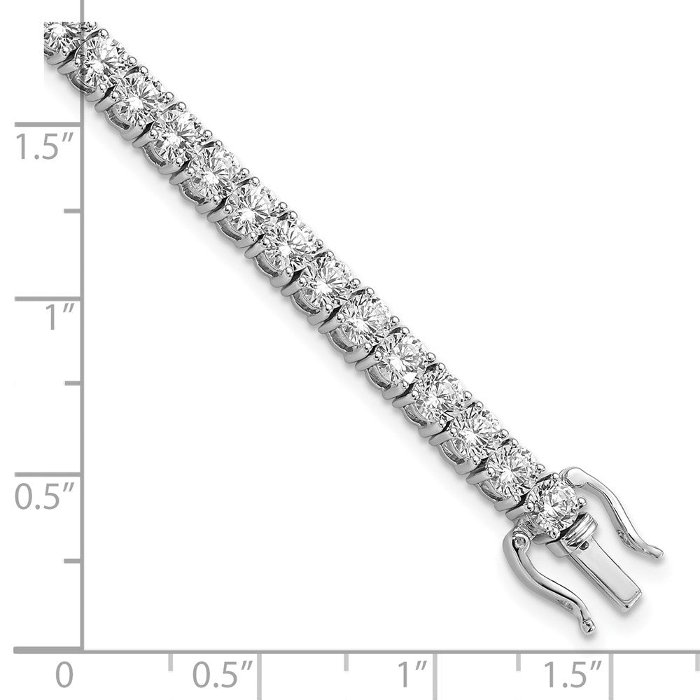 14K Weißgold 10 Ct. Im Labor Gezüchtet Diamant Vs/si+ G+ Rund Tennis Armband