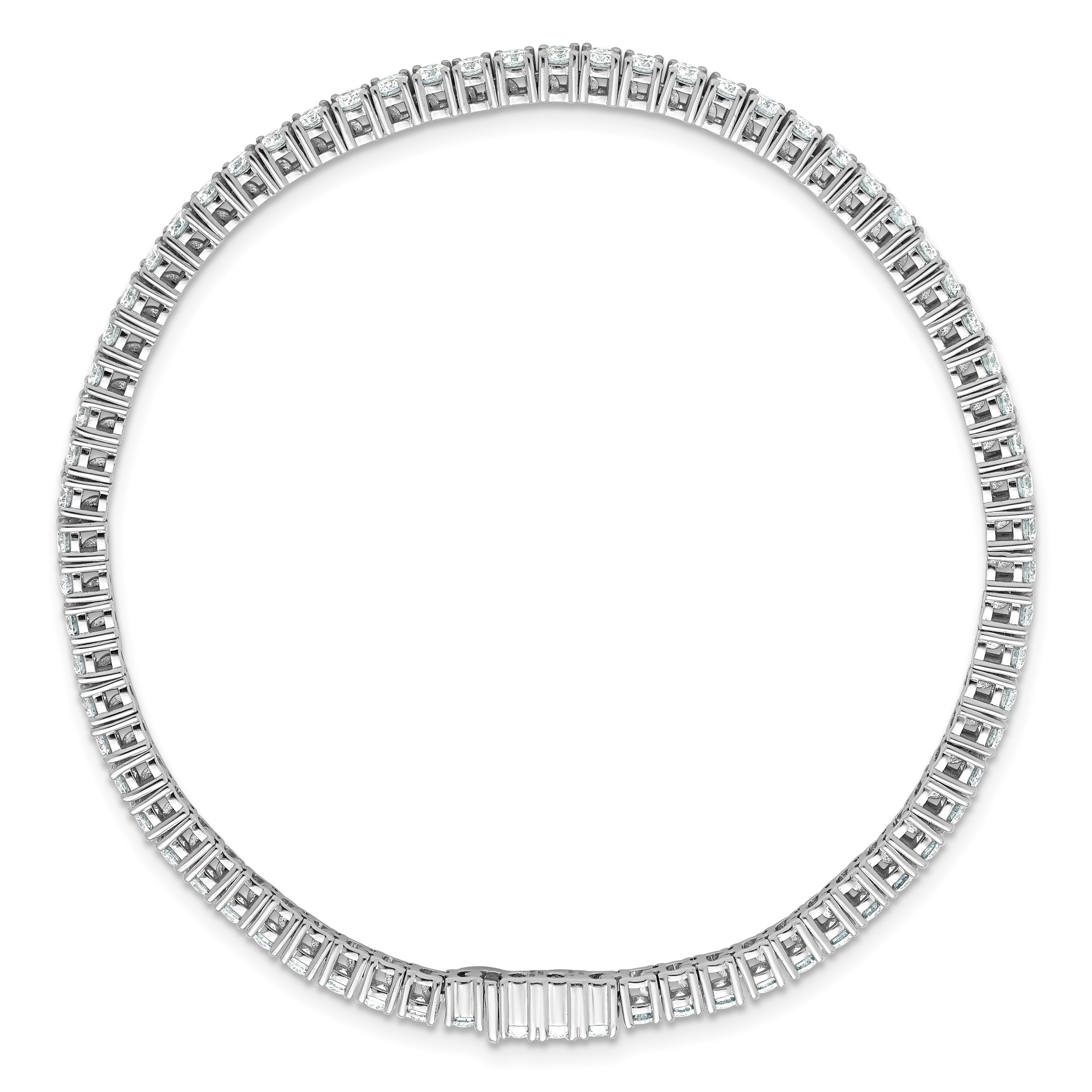 14K Weißgold 4 3/8 Ct. Im Labor Gezüchtet Diamant Vs/si+ G+ 7.5 Zoll Tennis Armband