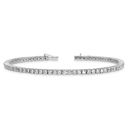 14K Weißgold 4 3/8 Ct. Im Labor Gezüchtet Diamant Vs/si+ G+ 7.5 Zoll Tennis Armband