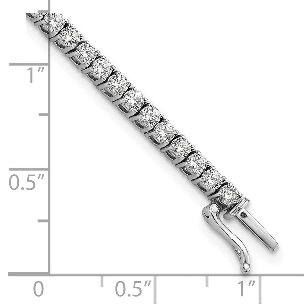 14K Weißgold 4 3/8 Ct. Im Labor Gezüchtet Diamant Vs/si+ G+ 7.5 Zoll Tennis Armband