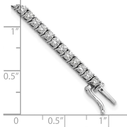 14K Weißgold 4 3/8 Ct. Im Labor Gezüchtet Diamant Vs/si+ G+ 7.5 Zoll Tennis Armband