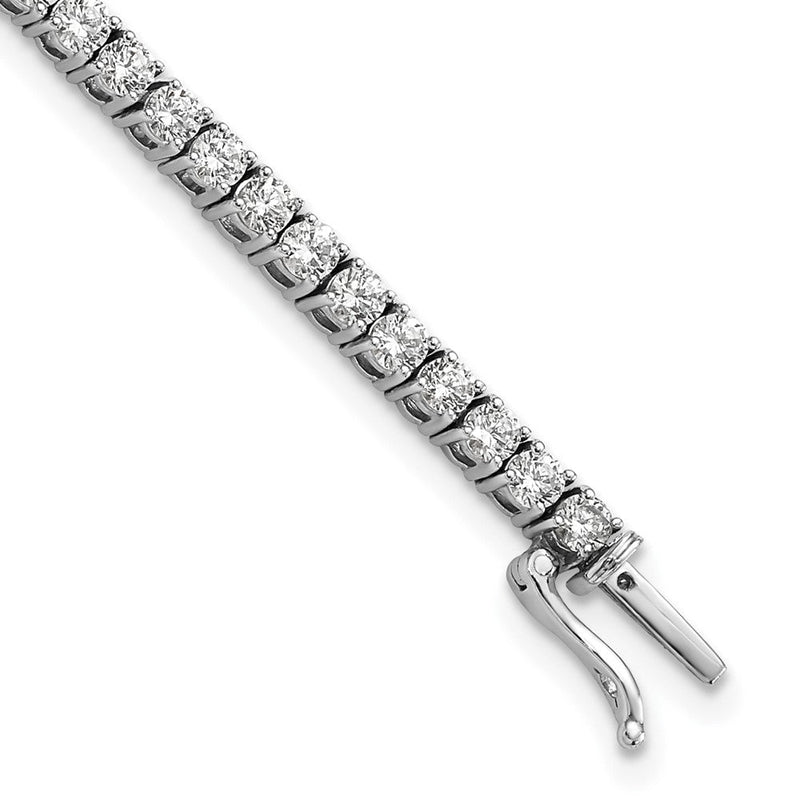 14K Weißgold 4 3/8 Ct. Im Labor Gezüchtet Diamant Vs/si+ G+ 7.5 Zoll Tennis Armband