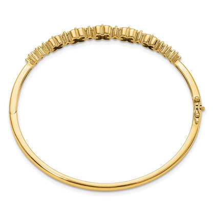 14K Gelbgold Im Labor Gezüchtet Diamant Vs/si Fgh Armreif Armband