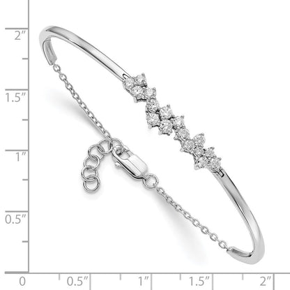 14K Gelbgold Armreif mit natürlichen Diamanten