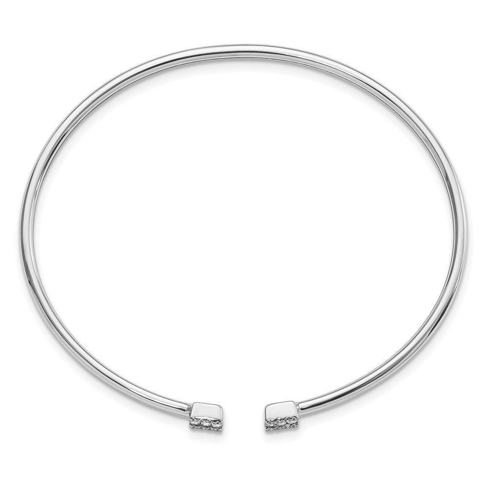 14K Gelbgold Armreif mit natürlichen Diamanten