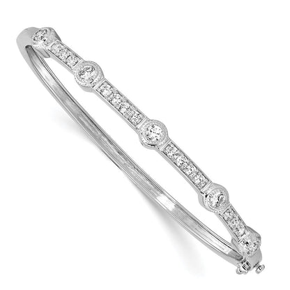 14K Weißgold True Origin 1 Karat Im Labor Gezüchtet Diamant Vs D E F Mittel 7 Zoll Fantasie Armreif