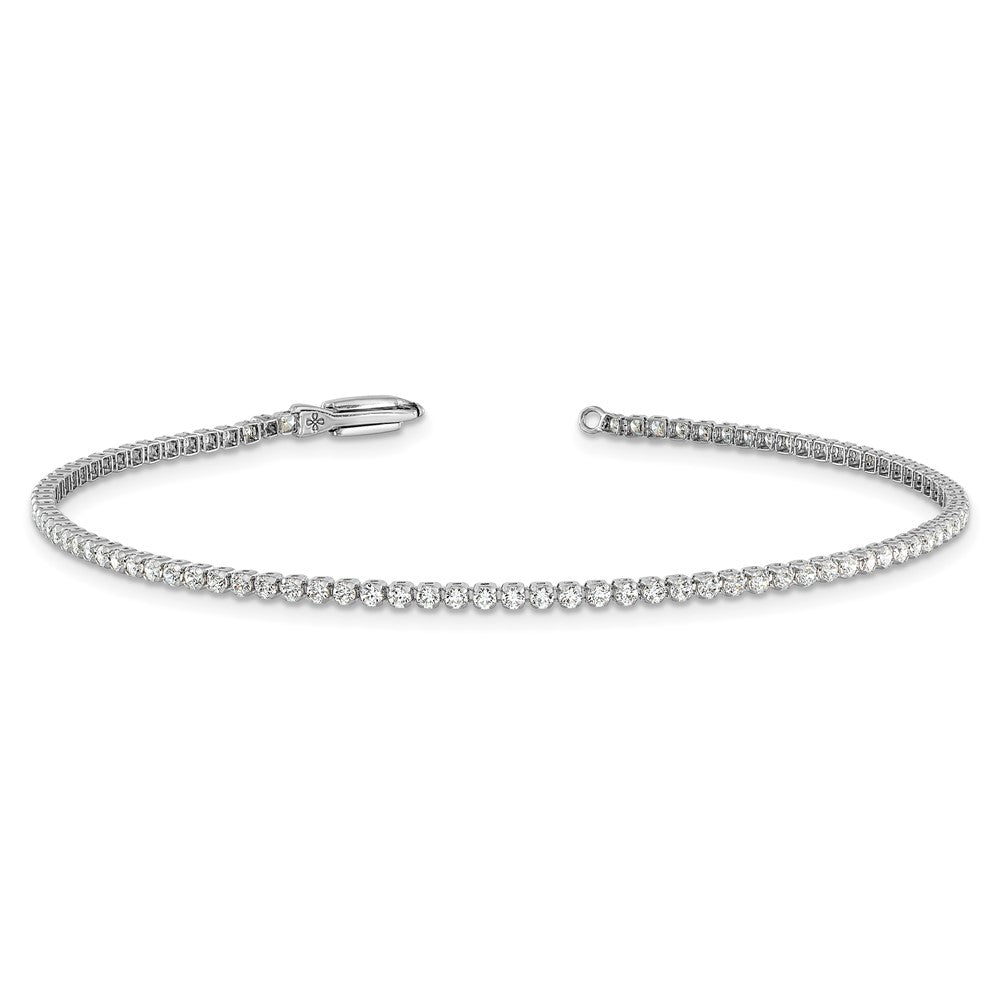 14K Weißgold 1 1/3 Ct. Im Labor Gezüchtet Diamant Vs/si+ G+ Rund Tennis Armband