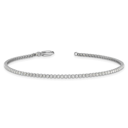 14K Weißgold 1 1/3 Ct. Im Labor Gezüchtet Diamant Vs/si+ G+ Rund Tennis Armband