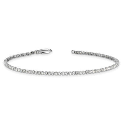14K Weißgold 1 1/3 Ct. Im Labor Gezüchtet Diamant Vs/si+ G+ Rund Tennis Armband