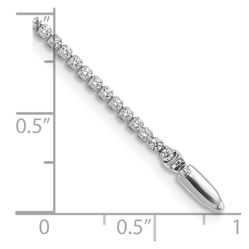 14K Weißgold 1 1/3 Ct. Im Labor Gezüchtet Diamant Vs/si+ G+ Rund Tennis Armband