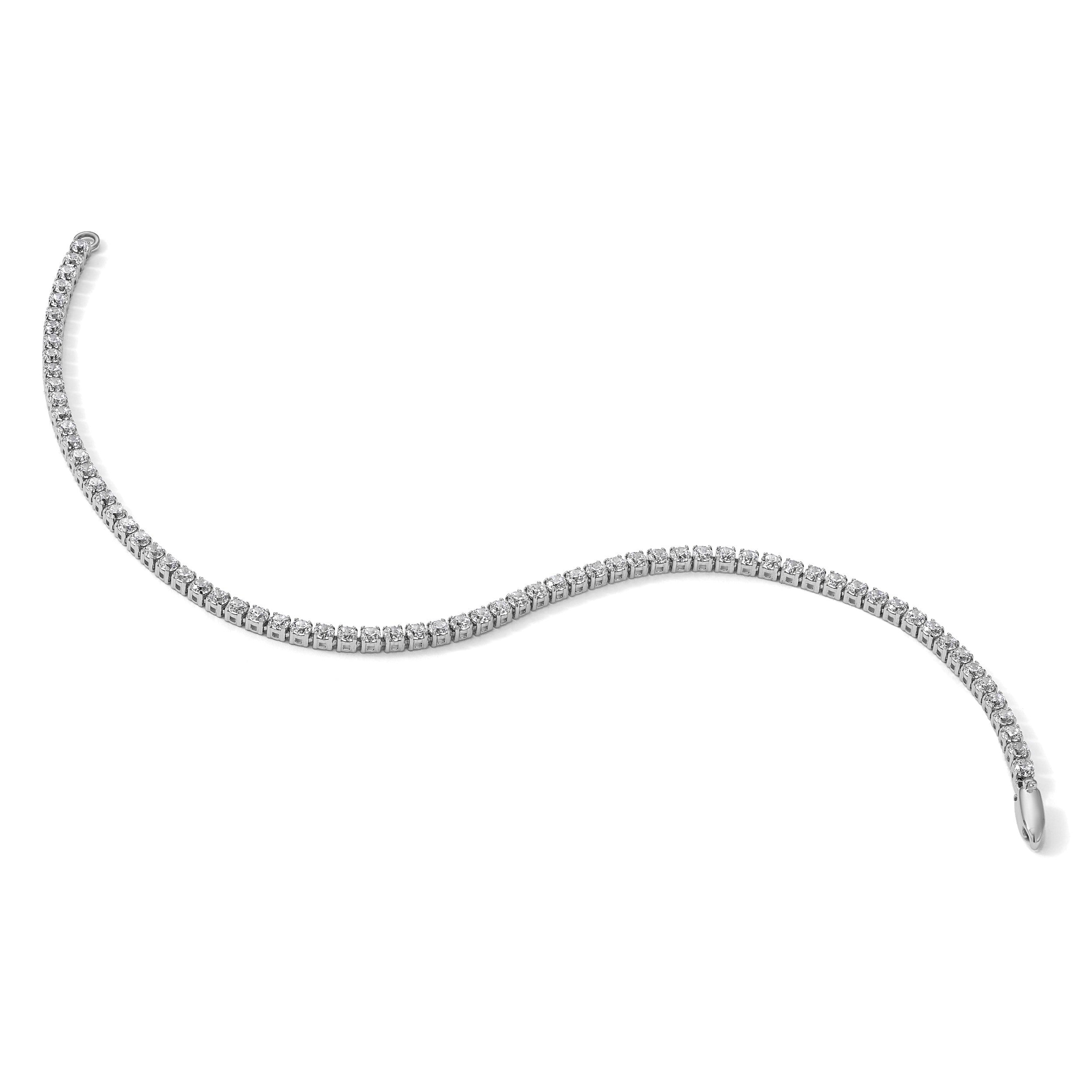 14K Weißgold 1 1/3 Ct. Im Labor Gezüchtet Diamant Vs/si+ G+ Rund Tennis Armband