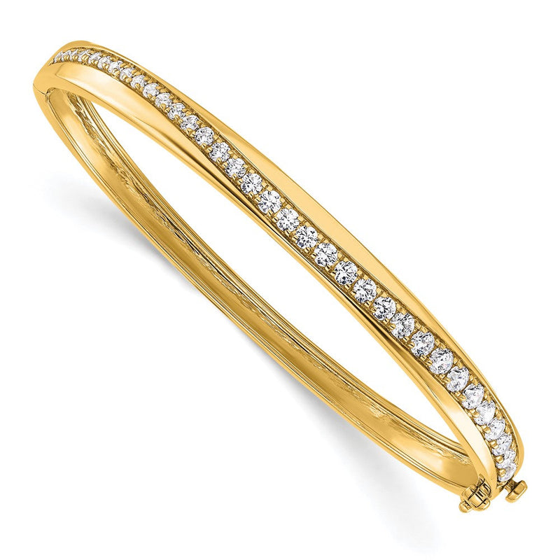 14K Gelbgold True Origin 1 5/8 Karat Im Labor Gezüchtet Diamant Vs D E F 6.75 Zoll Armreif