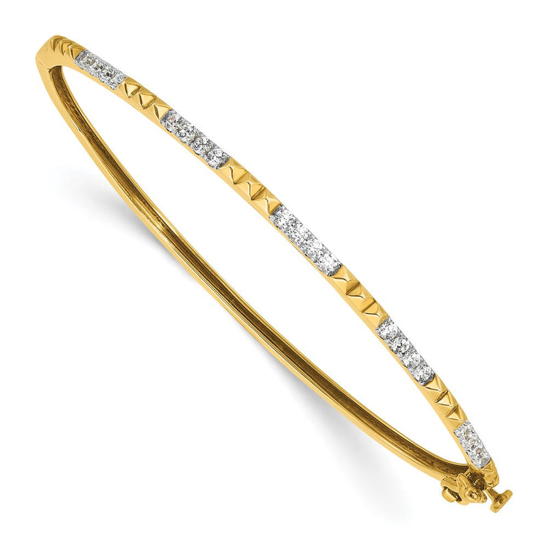 14K Gelbgold True Origin 1/2 Karat Im Labor Gezüchtet Diamant Vs D E F 6.75 Zoll Armreif