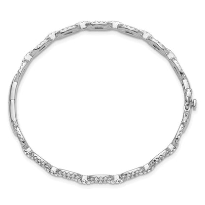14K Weißgold True Origin 2 1/6 Karat Im Labor Gezüchtet Diamant Vs Def 7 Zoll Glieder Armreif