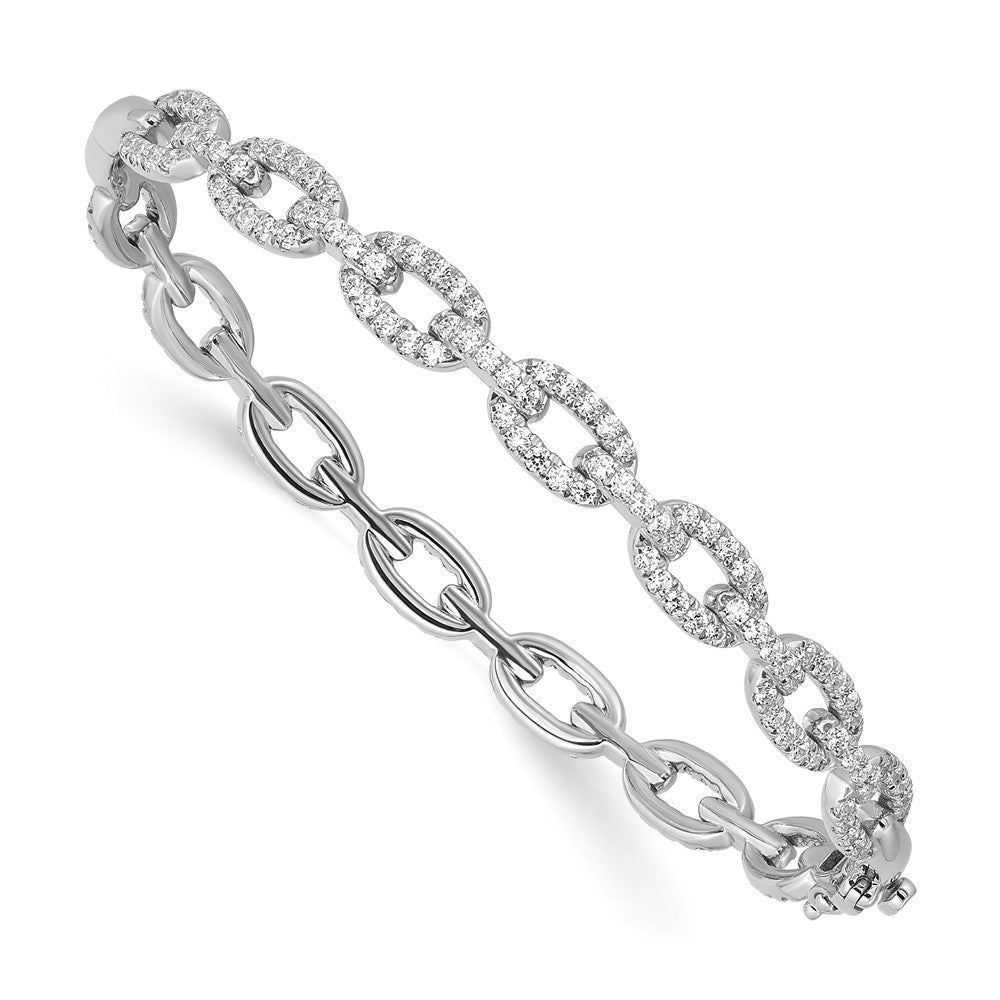14K Weißgold True Origin 2 1/6 Karat Im Labor Gezüchtet Diamant Vs Def 7 Zoll Glieder Armreif
