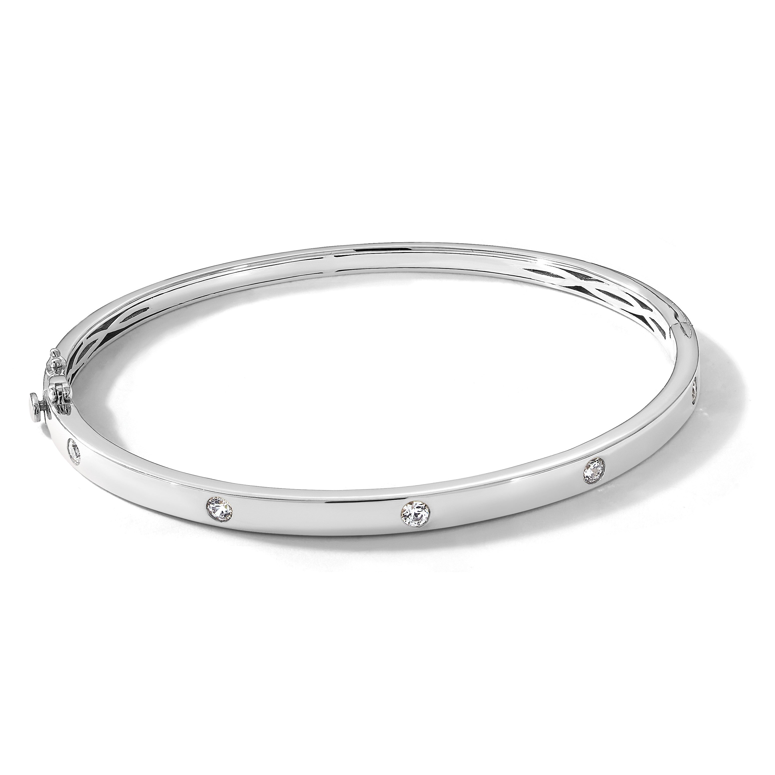 14K Weißgold True Origin 3/4 Karat Im Labor Gezüchtet Diamant Vs D E F 6.75 Zoll Armreif