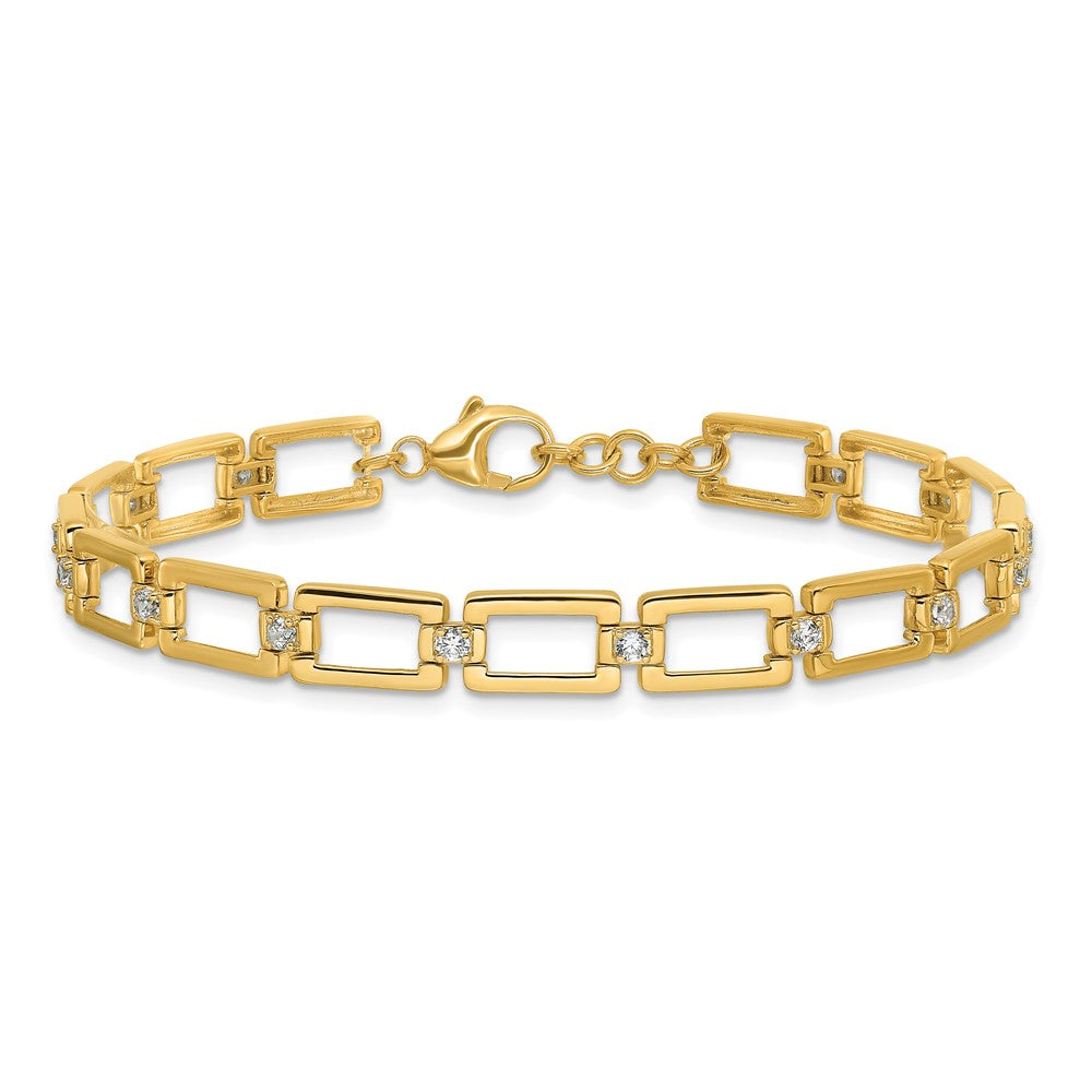14K Gelbgold True Origin 1/2 Karat Im Labor Gezüchtet Diamant Vs Def 7 Zoll Fantasieglieder Armband